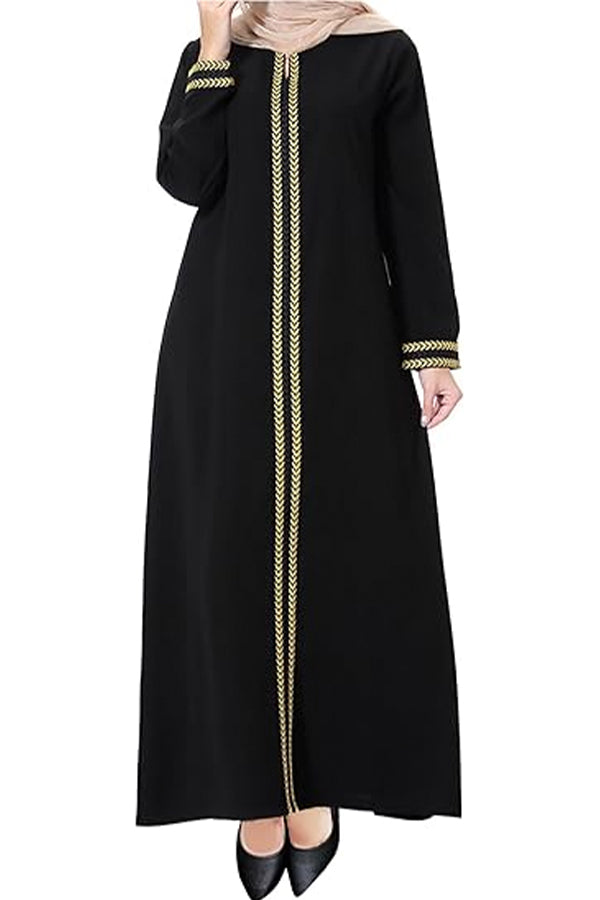 WSPLYSPJY Embroidered Abaya for Women