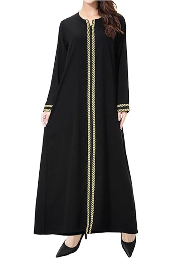 WSPLYSPJY Embroidered Abaya for Women