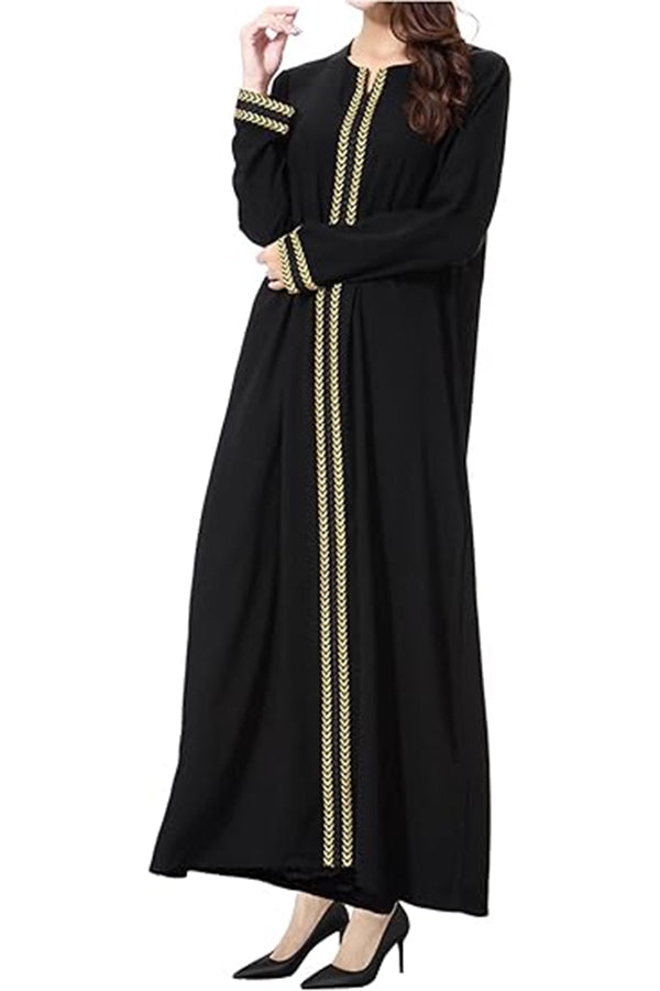 WSPLYSPJY Embroidered Abaya for Women