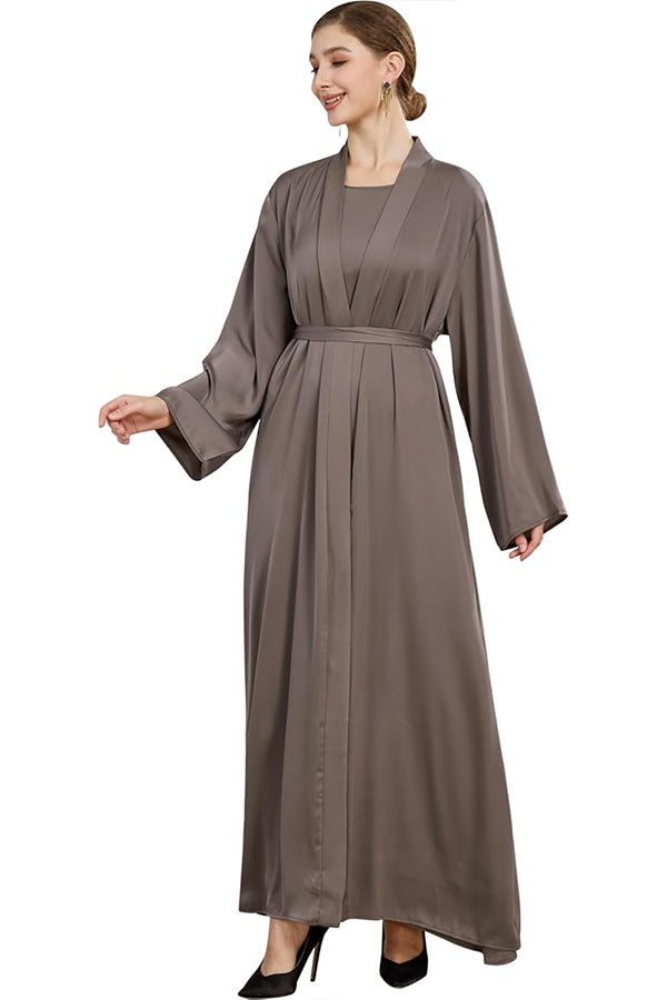 Khalat Women’s Muslim Abaya Dress 3-Piece Set