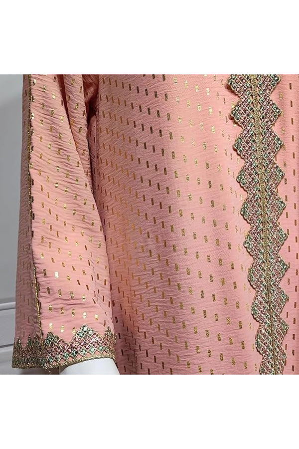 FPOVFPO Women's Muslim Abaya One-Piece V Neck