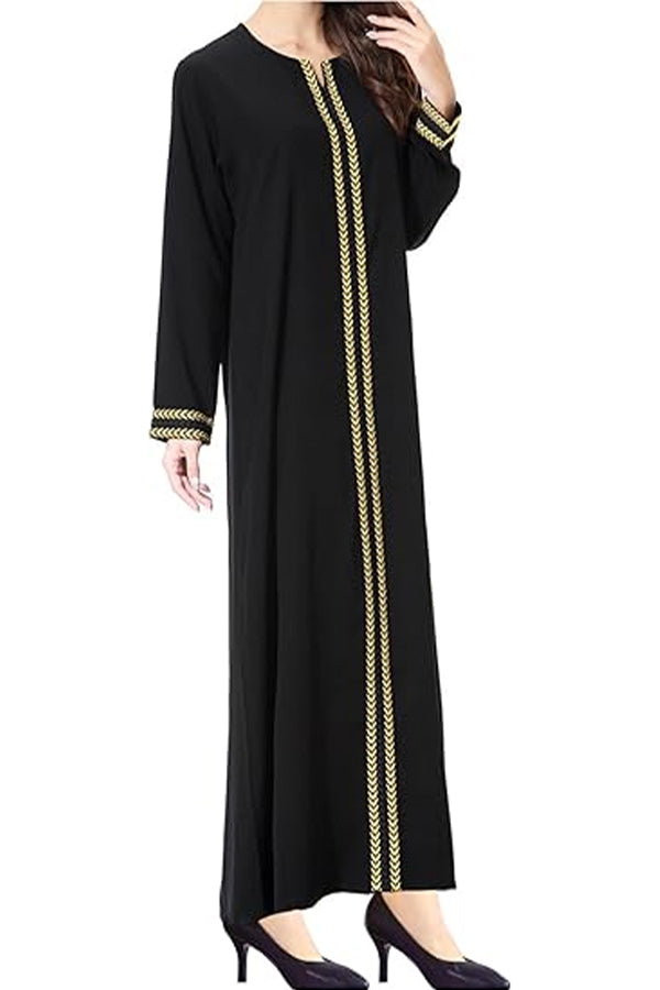WSPLYSPJY Embroidered Abaya for Women