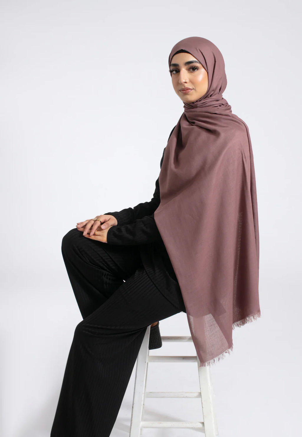 Premium Modal Hijab - Mauve