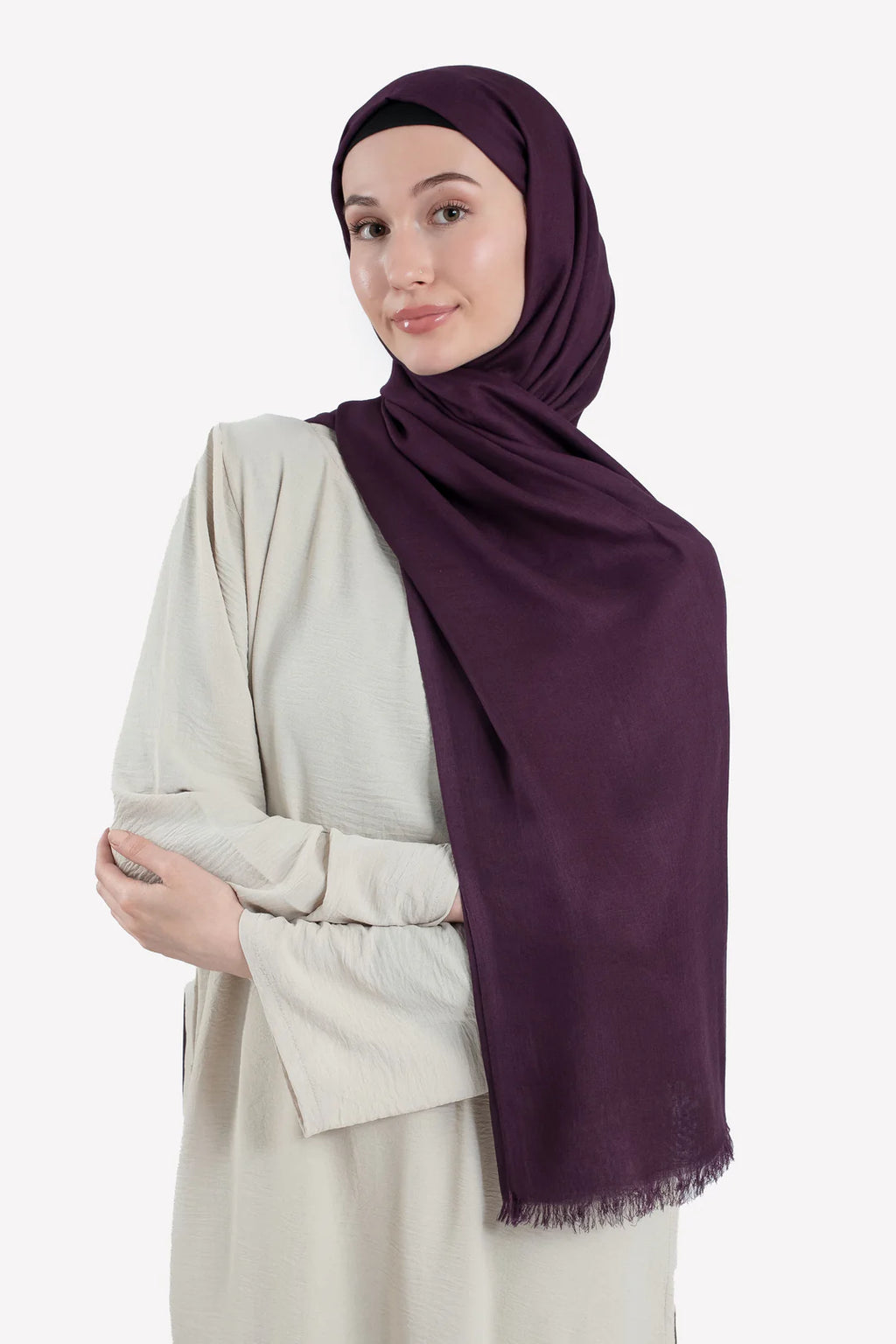 Premium Modal Hijab - Purple