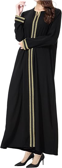WSPLYSPJY Embroidered Abaya for Women