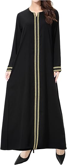 WSPLYSPJY Embroidered Abaya for Women