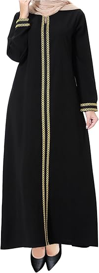 WSPLYSPJY Embroidered Abaya for Women