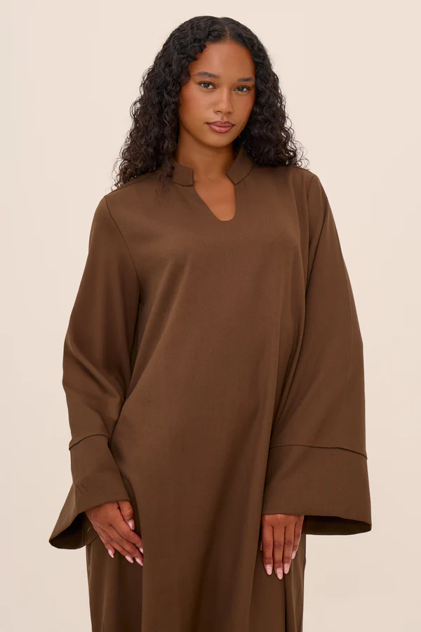 V Neck Abaya