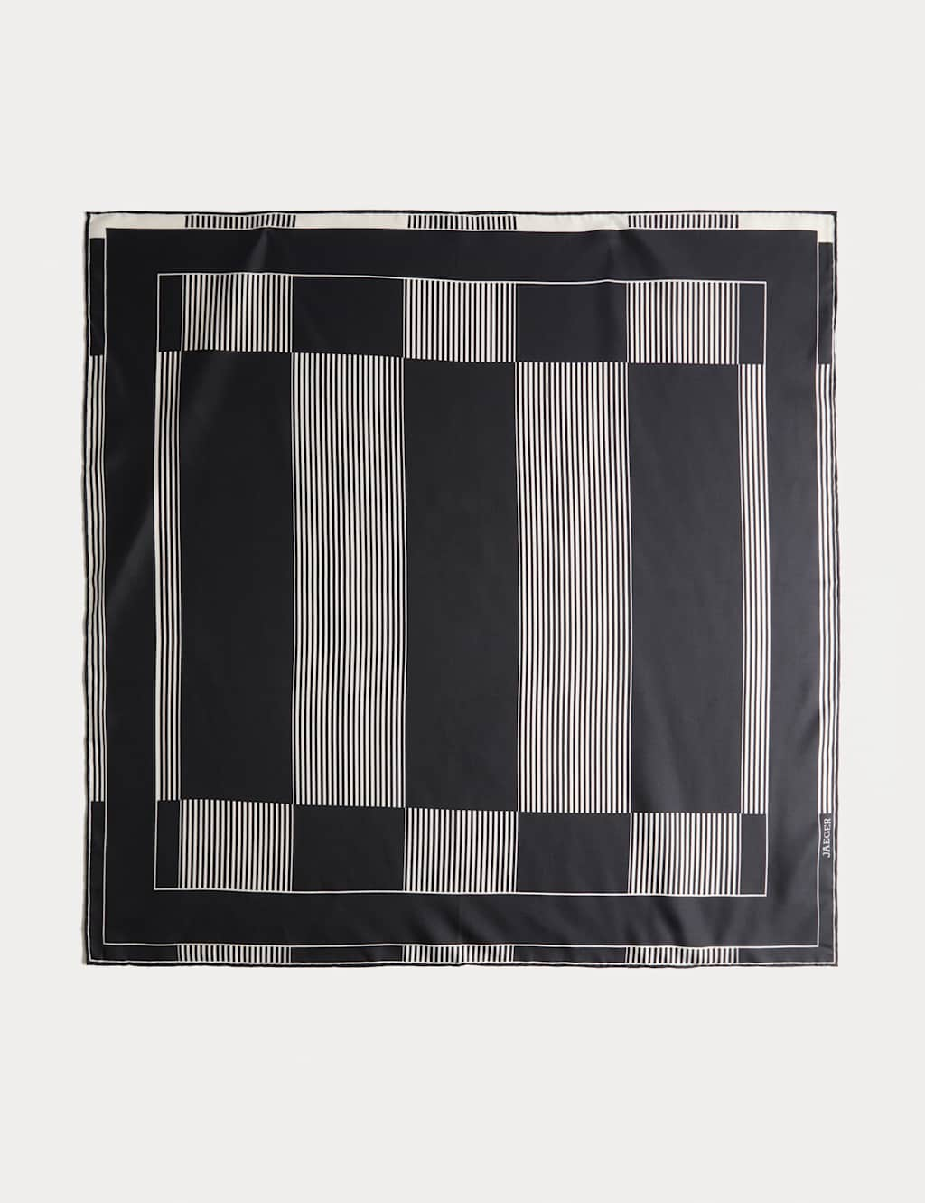 Pure Silk Hand-Rolled Colour Block Scarf