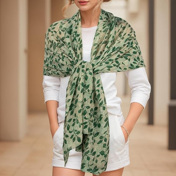 RIIQIICHY Printed Scarf - Lightweight Ladies Scarves & Wraps Gifts