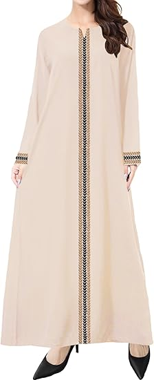 WSPLYSPJY Embroidered Abaya for Women