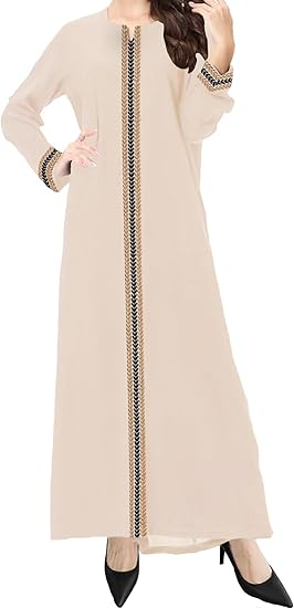 WSPLYSPJY Embroidered Abaya for Women